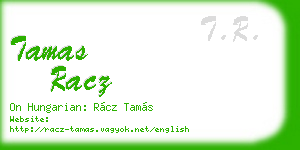 tamas racz business card