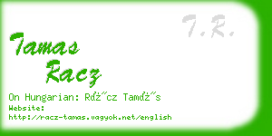 tamas racz business card